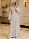 Premium Korean Nida Abaya with Stone Work | Bint e Haya
