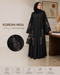 Bint e Haya Premium Korean Nida Stone Work Abaya – Elegant Modest Wear for Women