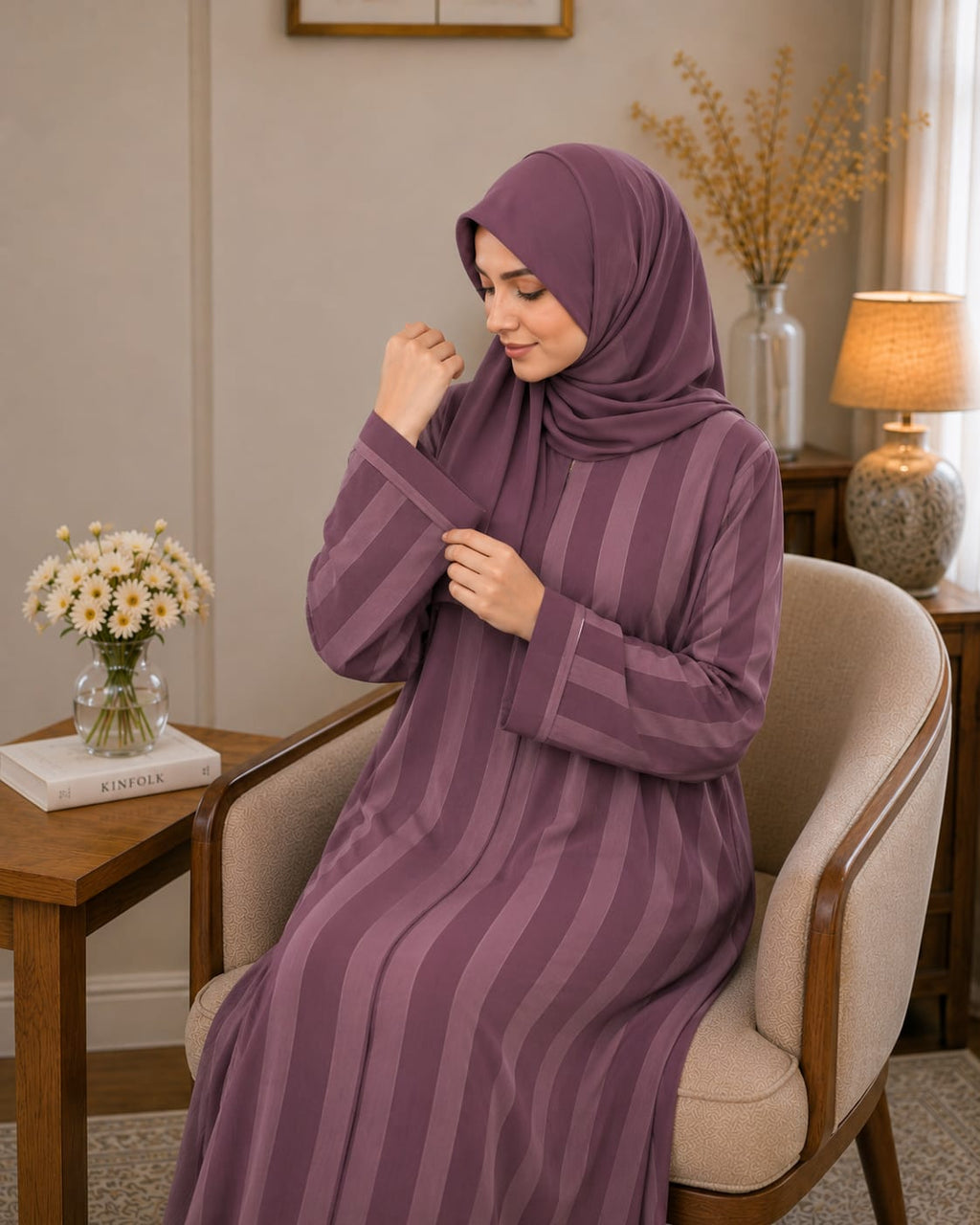 Elegant Women's Abaya with Soft Zoom Lining & Premium Korean Nida Fabric